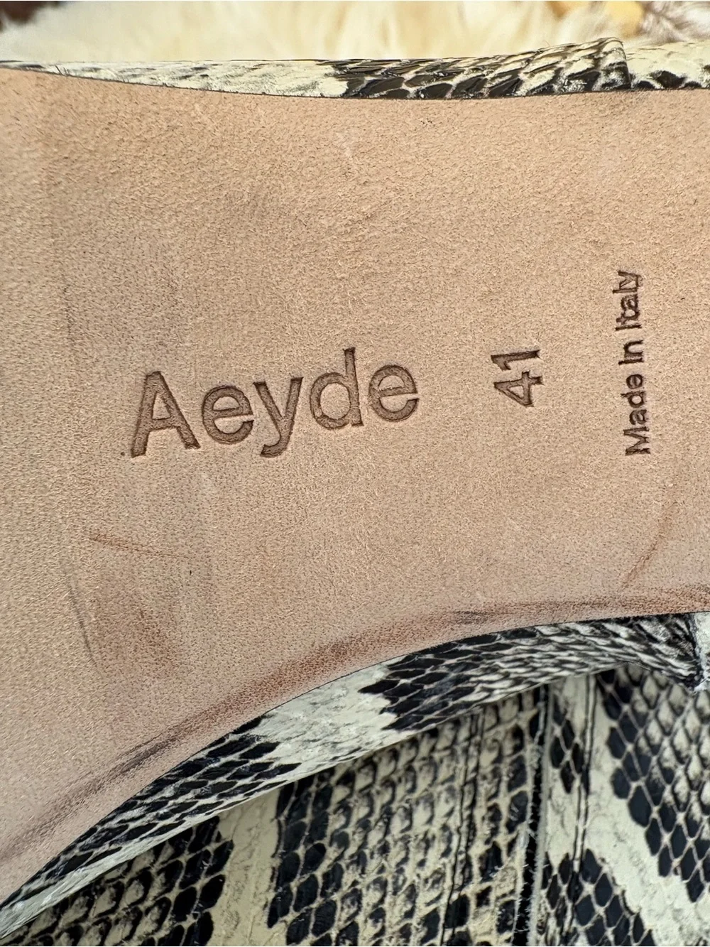 Aeyde Sofisticated Animalier Print Boots